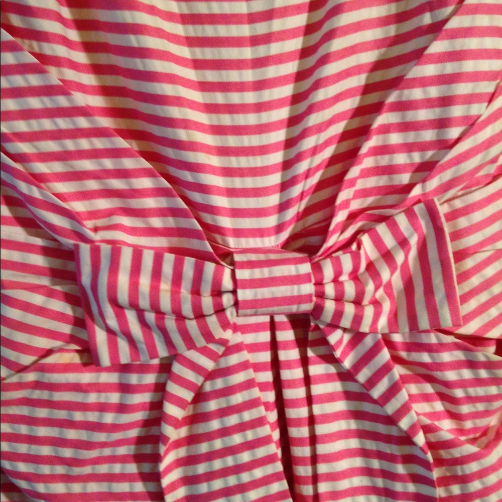 Kate spade pink & white striped dress size 8 - Picture 4 of 5